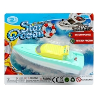 Катер &laquo;Супер скорость&raquo;, работает от батареек, цвет МИКС