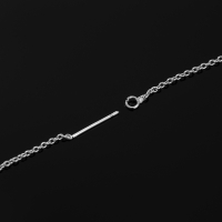 Основы для пусет 100×0,8 мм, протяжки с цепочкой, цвет серебро (пара) Основы для пусет 100×0,8 мм, протяжки с цепочкой, цвет серебро (пара)