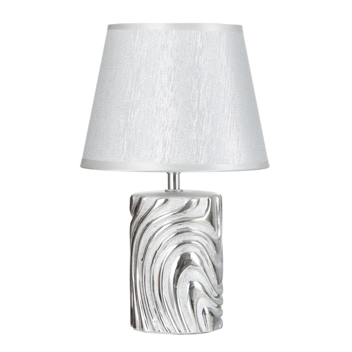 Настольная лампа "Калиса" Е14 40Вт серебро 19х19х32 см RISALUX