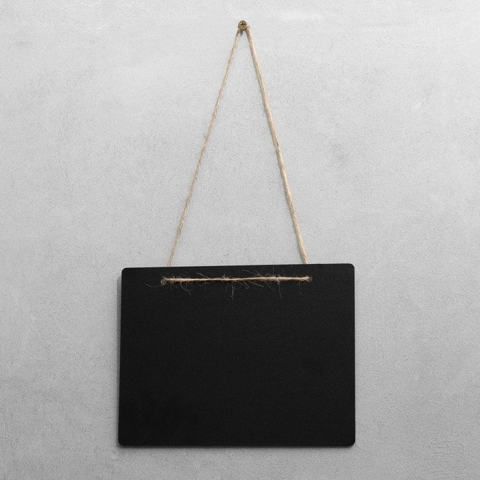 Ценник для надписей меловым маркером, 20&times;15 см, цвет чёрный