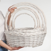 Набор корзин, 5 шт, 41/52&times;17/50, 36/46&times;15/45, 30/39&times;13/40, 25/33&times;11/36, 21/27&times;10/31 см, ива