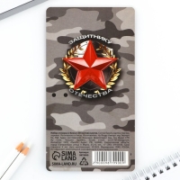 Подарочный набор стикеры и ручка &laquo;23 февраля&raquo;, 2 х 30 л, синяя паста 0.7 мм