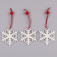 Подвеска новогодняя &laquo;Снежинка&raquo;, (набор 3 шт.)
