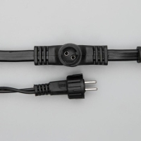 Гирлянда &laquo;Занавес&raquo; 2 &times; 1.5 м, IP65, УМС, тёмная нить, 360 LED, свечение тёплое белое, 220 В