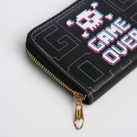 Кошелёк детский на молнии &laquo;Выбражулька&raquo;, цвет чёрный