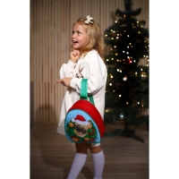 Новогодний детский рюкзак «Пёсик у ёлки», на новый год Новогодний детский рюкзак «Пёсик у ёлки», на новый год