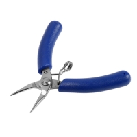 Круглогубцы для электроники ТУНДРА mini, нерж. сталь, противоскользящие рукоятки, 90 мм Круглогубцы для электроники ТУНДРА mini, нерж. сталь, противоскользящие рукоятки, 90 мм