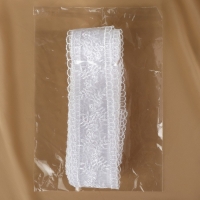 Кружево на сетке, 50 мм &times; 11 &plusmn; 1 м, цвет белый