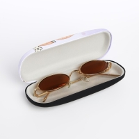 Футляр для очков на хлопушке, длина 16 см, цвет сиреневый Футляр для очков на хлопушке, длина 16 см, цвет сиреневый