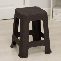 Табурет большой «Ротанг», 37×37×45 см, цвет коричневый Табурет большой «Ротанг», 37×37×45 см, цвет коричневый