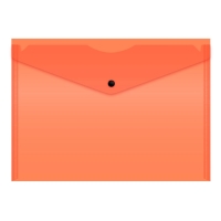 Набор папок-конвертов на кнопке 12 штук, А4, 180 мкм, Calligrata Neon, полупрозрачные, неоновый МИКС