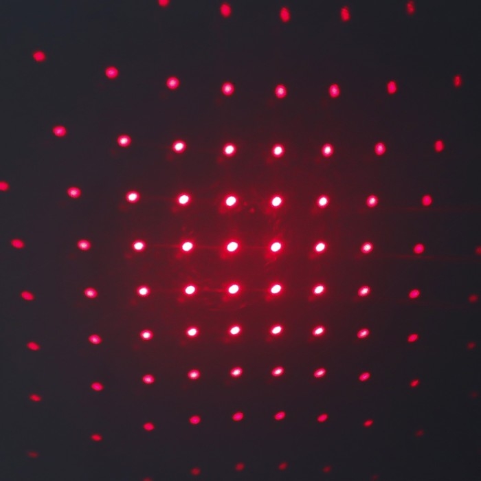 Указка лазерная 12 + 1 насадки от USB 10х14,5 см