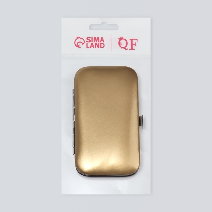 Набор маникюрный «Metallic», 6 предметов, в футляре, цвет МИКС Набор маникюрный «Metallic», 6 предметов, в футляре, цвет МИКС