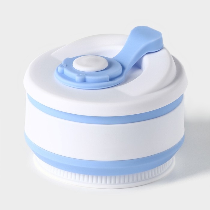 Стакан складной с крышкой Доляна «С собой», 350 мл, 8,5×14 см, цвет голубой Стакан складной с крышкой Доляна «С собой», 350 мл, 8,5×14 см, цвет голубой