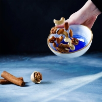 Миска фарфоровая Доляна &laquo;Космос&raquo;, 370 мл, d=13,1 см, цвет синий