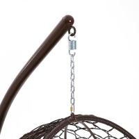 Подвесное кресло КОКОН «Круглое» зелёная подушка, черная стойка Подвесное кресло КОКОН «Круглое» зелёная подушка, черная стойка