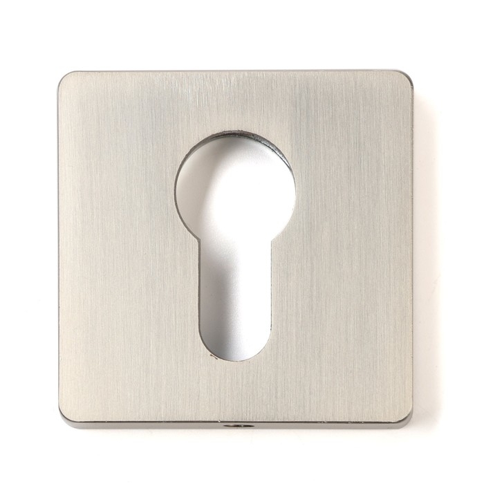 Накладка на цилиндровый механизм LOCKLAND, квадратная, цвет сатиновый никель, комплект. Накладка на цилиндровый механизм LOCKLAND, квадратная, цвет сатиновый никель, комплект.