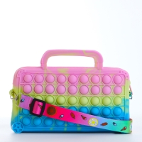 Сумка детская на молнии «Выбражулька», цвет розовый/жёлтый/голубой Сумка детская на молнии «Выбражулька», цвет розовый/жёлтый/голубой