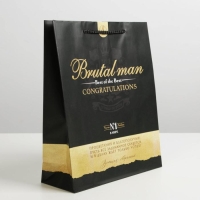 Пакет подарочный ламинированный, упаковка, &laquo;Best of the best&raquo;, ML 21 х 25 х 8 см