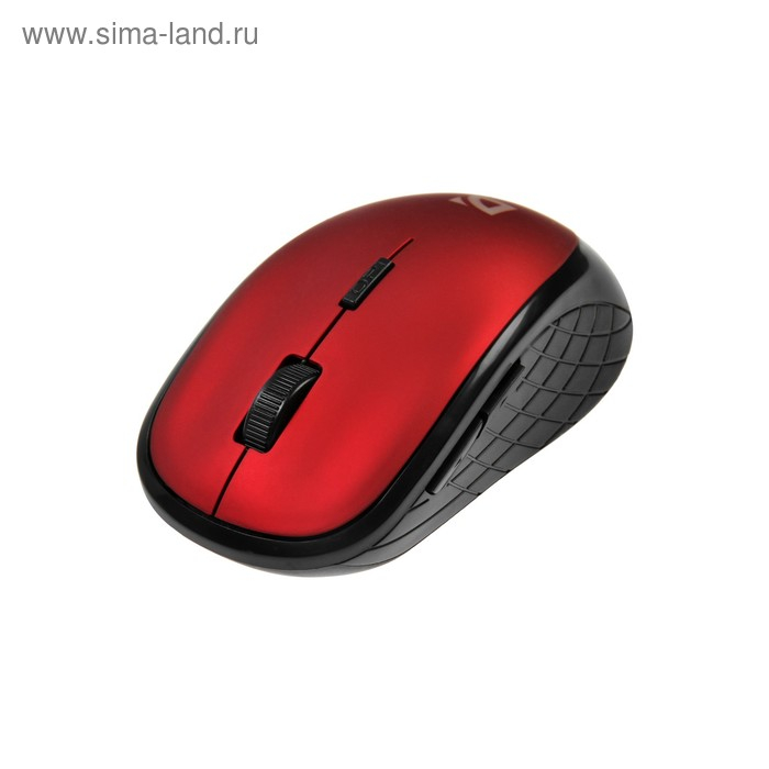 Мышь Defender Hit MM-415, беспроводная, оптическая, 1600dpi, 2хAAA (не в комплекте), красная