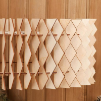 Абажур деревянный "Шар с зигзамами", D=45см Абажур деревянный "Шар с зигзамами", D=45см