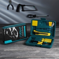 Набор инструментов «Гигант ремонта» с отверткой индикаторной, 11 предметов Набор инструментов «Гигант ремонта» с отверткой индикаторной, 11 предметов