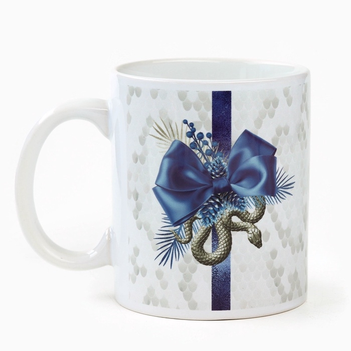 Подарочный набор новогодний &laquo;Счастья и удачи в Новом году&raquo; чай чёрный, 50 г и кружка керамическая, 300 мл