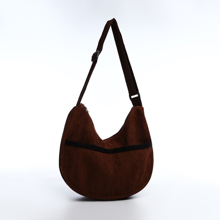 Сумка молодёжная на молнии, цвет коричневый Сумка молодёжная на молнии, цвет коричневый