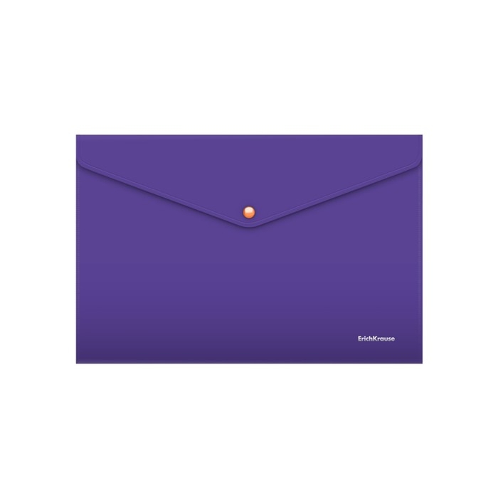 Папка-конверт на кнопке А4, 180 мкм, ErichKrause Soft Caribbean Sunset, непрозрачный, тиснение "софт-тач", микс