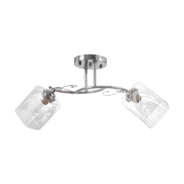 Люстра потолочная Люстра потолочная "Мари" 2х40Вт Е27 Цвет: Серебро