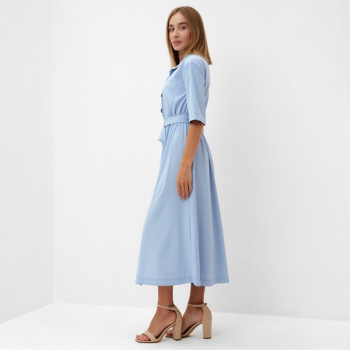 Платье женское MINAKU: Enjoy цвет голубой, р-р 48 Платье женское MINAKU: Enjoy цвет голубой, р-р 48