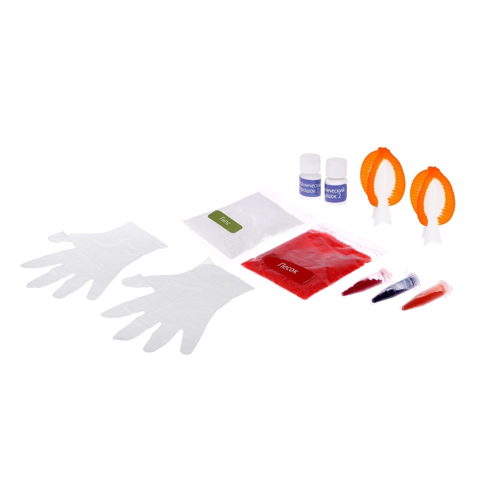 Набор для опытов «Извержение вулкана», пустыня, в пакете Набор для опытов «Извержение вулкана», пустыня, в пакете