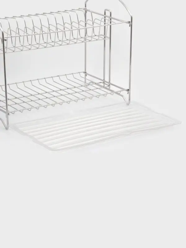 Сушилка для посуды универсальная, разборная, с поддоном, цвет хром 39,5*24*29,5см
