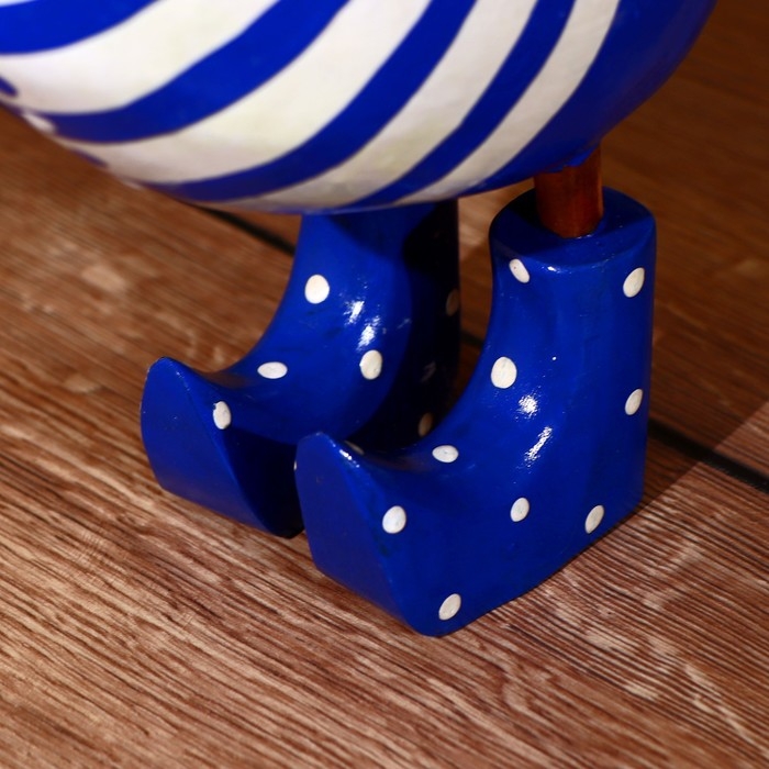 Сувенир "Уточка в синем" дерево 25х7х25 см