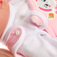 Одежда для пупсов &laquo;Зайчик&raquo;: кофта, комбинезон и шапочка