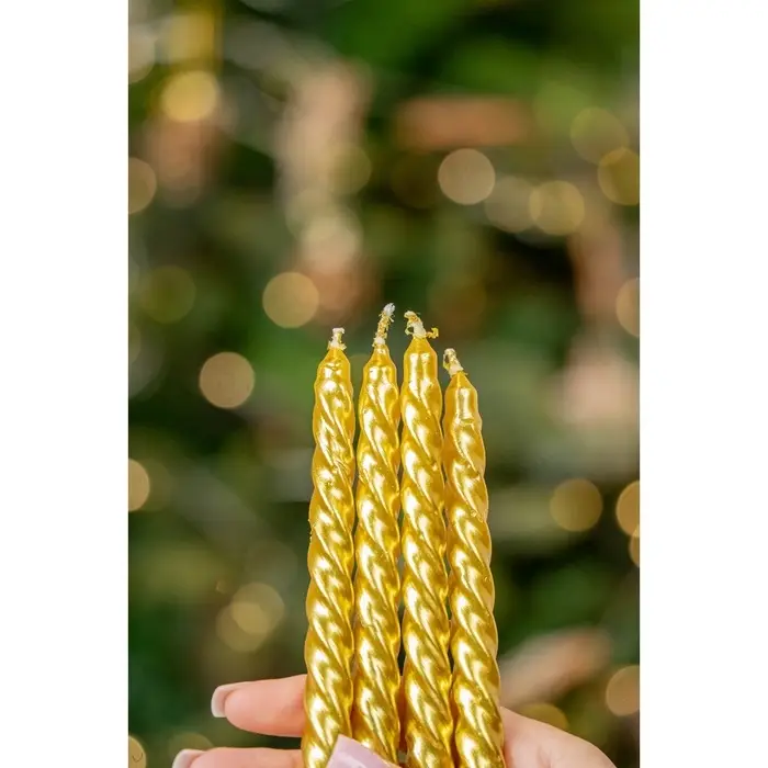 Набор свечей Новогодний 8 шт,  1,5 см х 1,5 см х 15 см