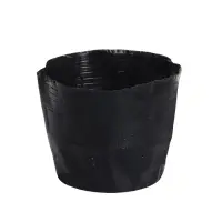 Пакет для рассады, 2 л, d = 17 см, h = 13 см, полиэтилен, чёрный, Greengo