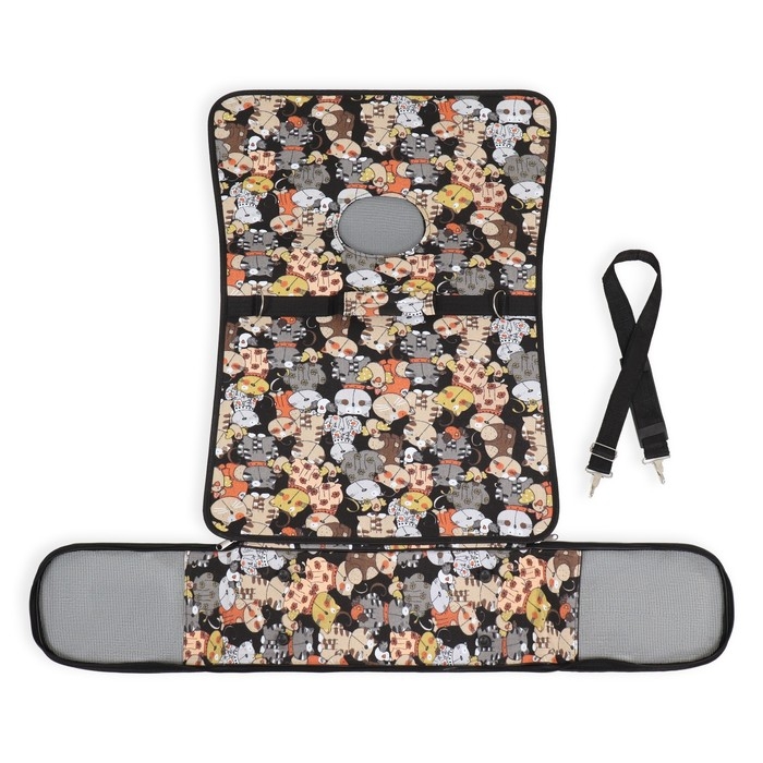 Сумка-переноска каркасная "Кошки", размер S, 37,5 х 17 х 22 см