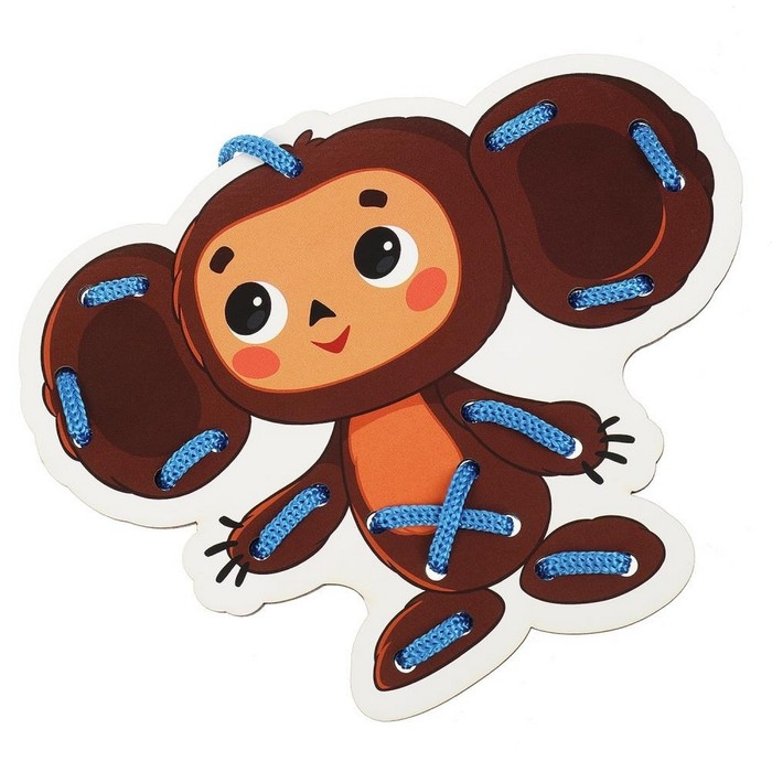 Шнуровка деревянная &laquo;Чебурашка&raquo;, 16 см