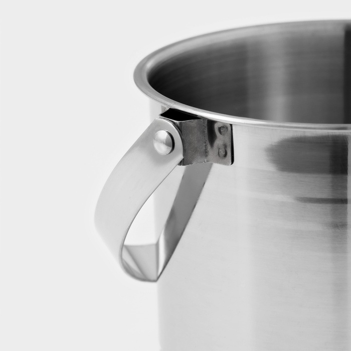 Ведро для льда из нержавеющей стали, 1,3 л, 14,5&times;12,5 см
