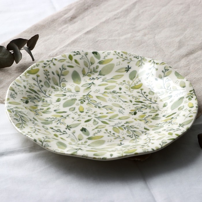 Тарелка керамическая &laquo;Летний день&raquo;, 21.5 см, цвет белый