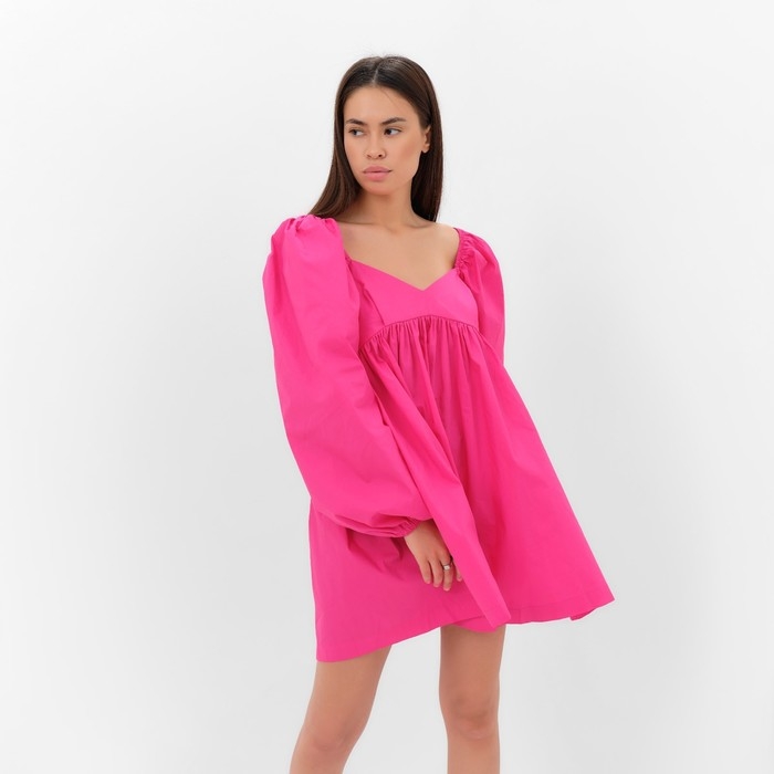 Платье женское MIST с объемными рукавами, фуксия, р.40-42 Платье женское MIST с объемными рукавами, фуксия, р.40-42