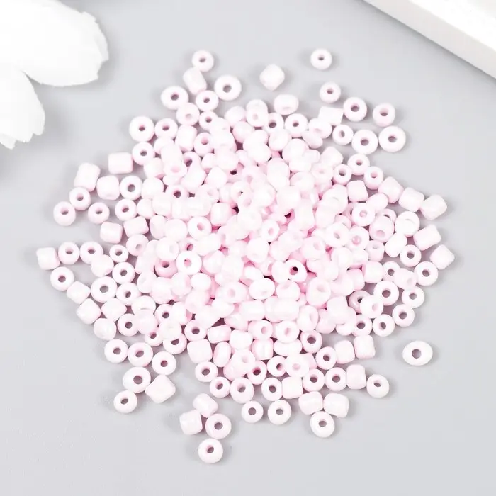 Бисер "Zlatka" 08/0, 3 мм, 10 г 0966 св.розовый МИКС