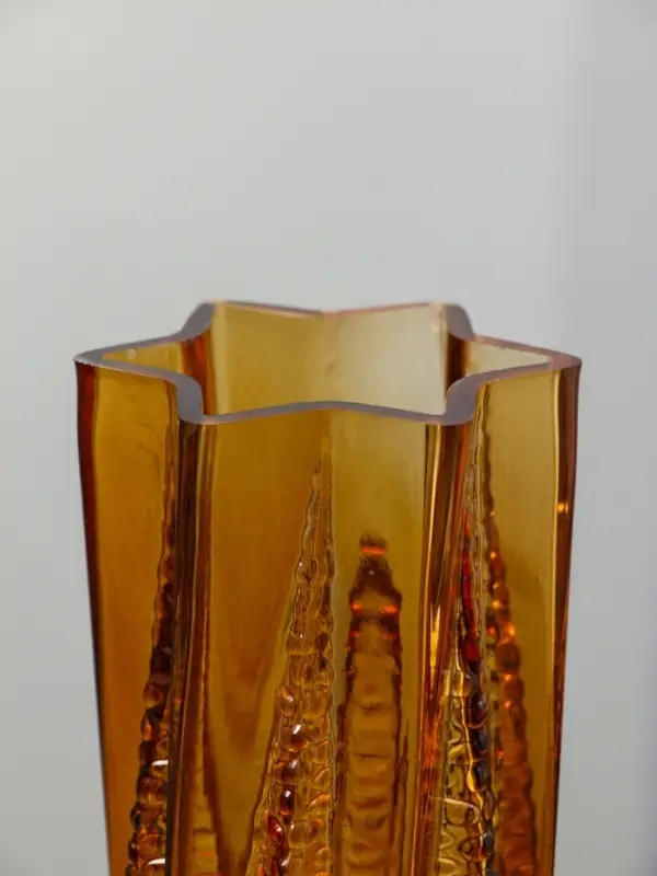 Ваза стекло настольная "Флоранс" 25х11х9 см, коричневый