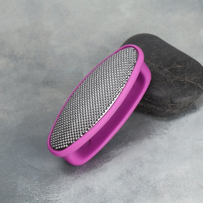 Пилка для пяток, двусторонняя, металлическая/наждачная, 8,5 см, цвет МИКС Пилка для пяток, двусторонняя, металлическая/наждачная, 8,5 см, цвет МИКС