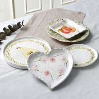 Тарелка керамическая &laquo;Летний день&raquo;, 21.2 см, цвет белый