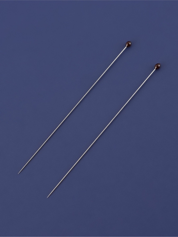 Булавка портновская сталь №00 4см S0,27мм(наб 50шт цена за наб) черн. головка TR