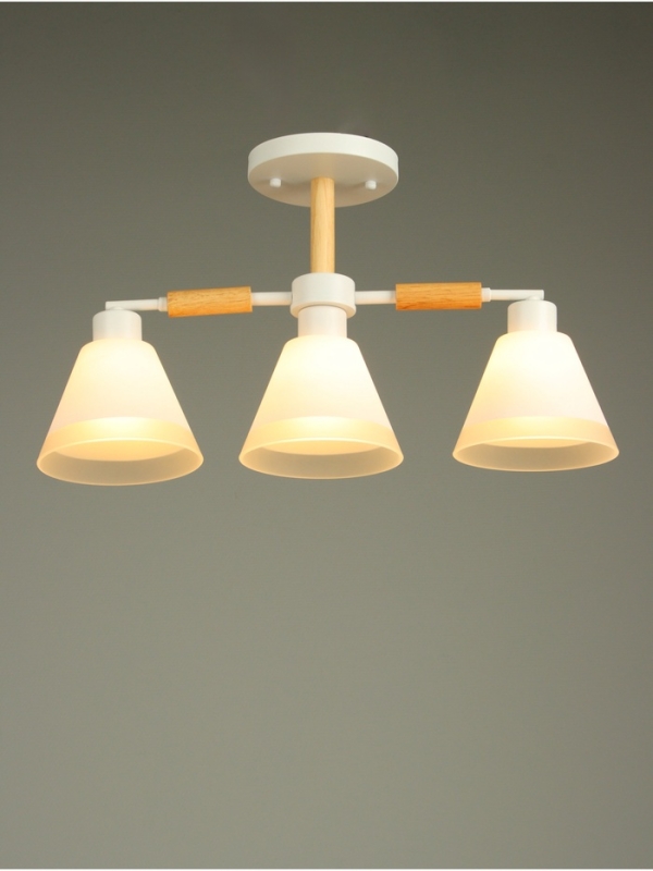 Люстра "Вудли" 3хЕ27 40Вт белый 60х16х29 см