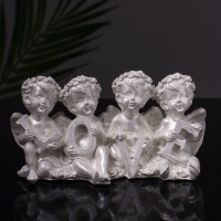 Статуэтка "Ангелы love" 7х13х5 см, перламутр