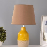 Настольная лампа "Анабелла" 1х15Вт Е14 желтый/бежевый 25х25х41см